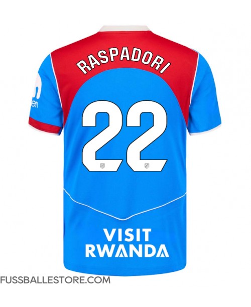 Günstige Atletico Madrid Giacomo Raspadori #22 3rd trikot 2025-26 Kurzarm Günstige Atletico Madrid Giacomo Raspadori #22 3rd trikot 2025-26 Kurzarm